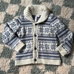 Janie and Jack snowflake cardigan